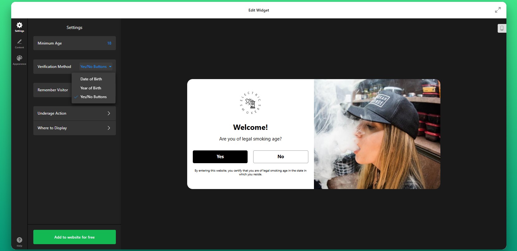 How to add Age Verification to Shopify: choose verification method