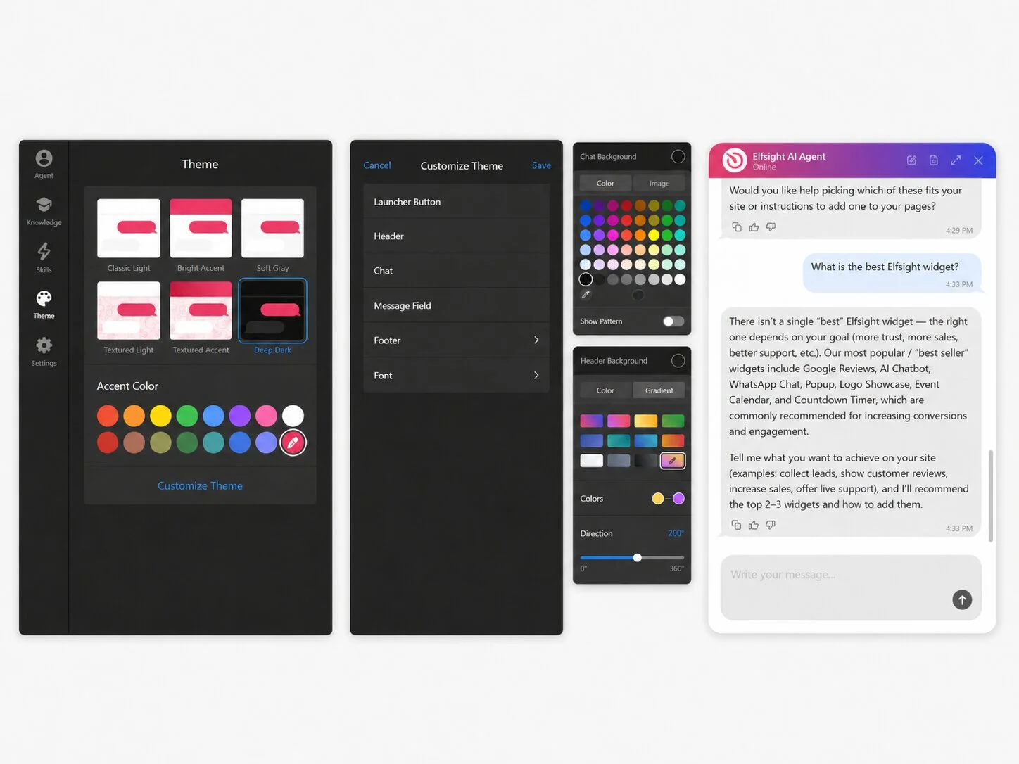 Customize your chatbot style