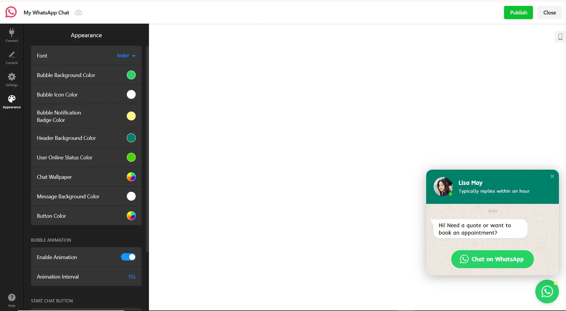 Customize your WhatsApp chat appearance