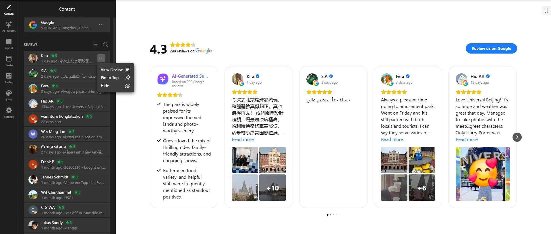 Connect your Google Reviews source
