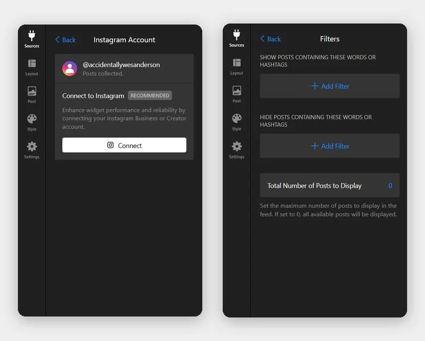Connect your Instagram account